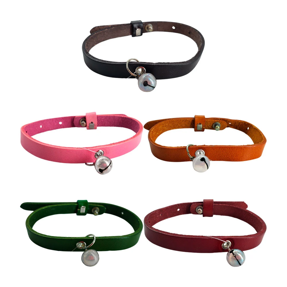 Collar delgado para mascotas talla grande, con cascabel, color surtid…