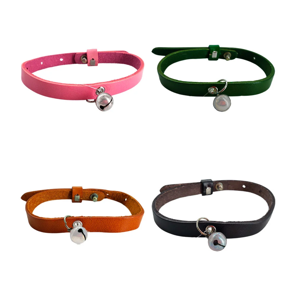 Collar delgado para mascotas talla chica, con cascabel, color surtido…