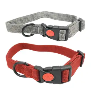 Collar para mascotas talla l, tela suave, ajustable con broche de seg…