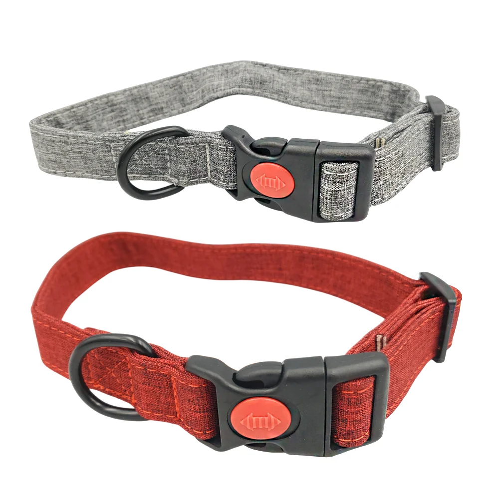 Collar para mascotas talla l, tela suave, ajustable con broche de seg…