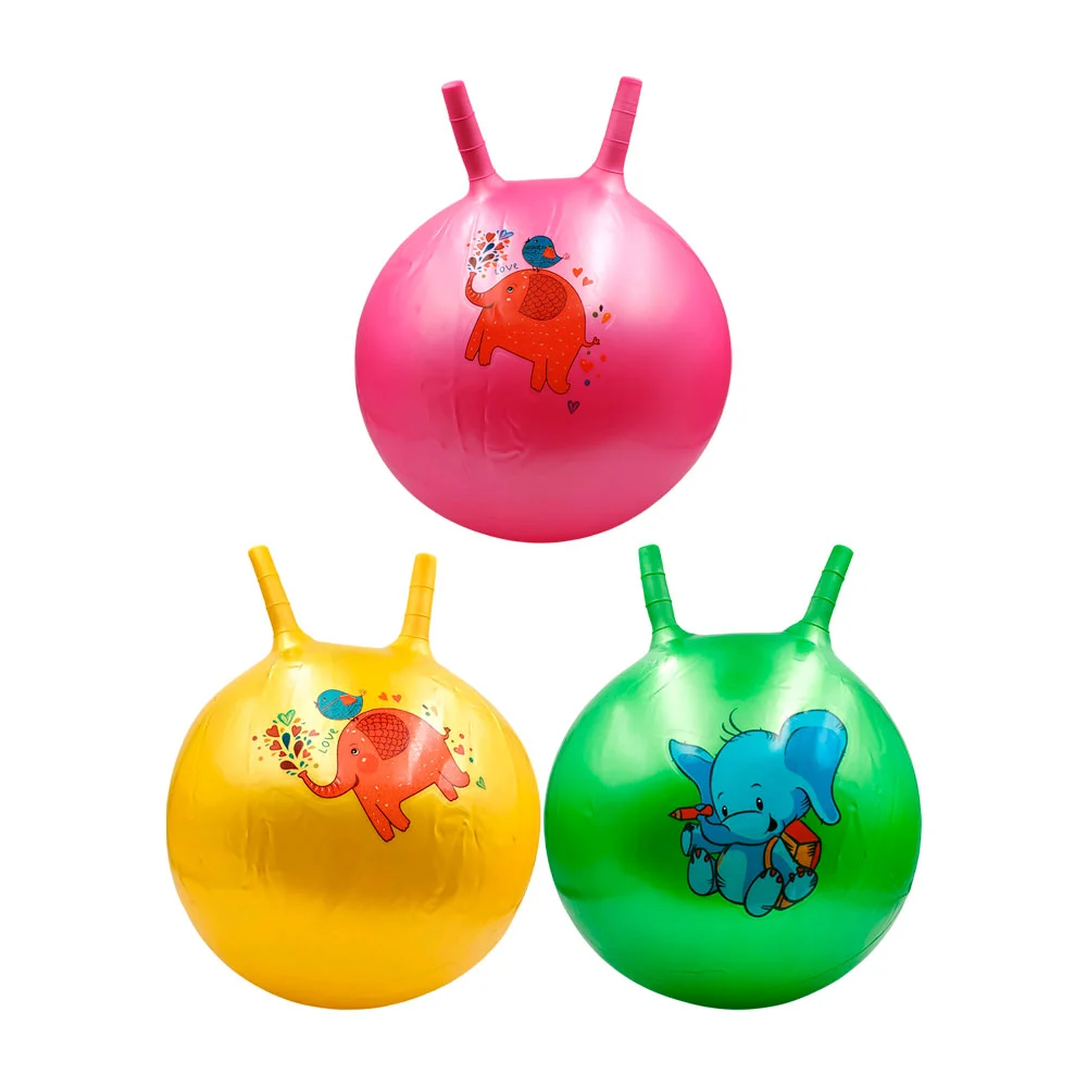 Pelota saltarina con orejitas y estampado de animalitos, variedad / c3221