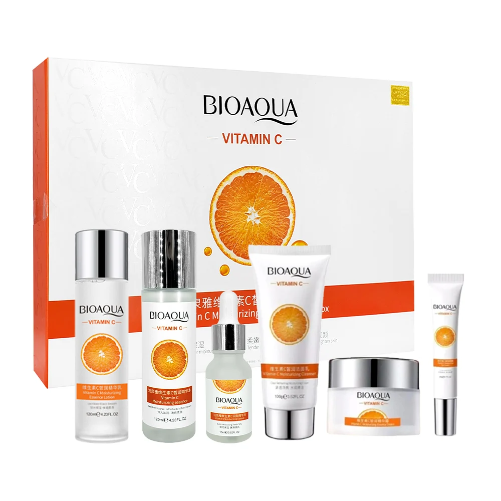 Kit bioaqua nutrición con vitamina c con 1 limpiador de 100g, 1 esenc…