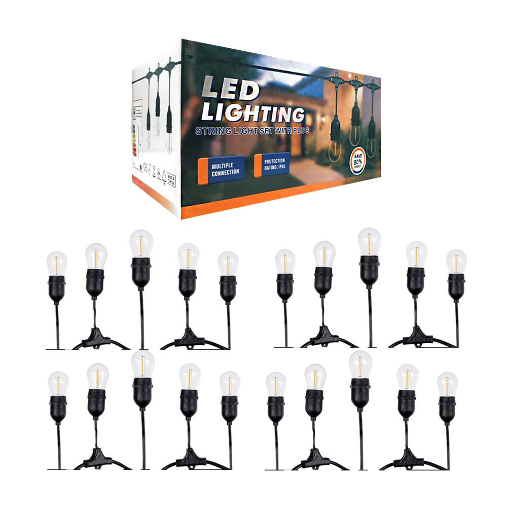 Serie de guirnalda decorativa de 10 metros y 20 mini focos de luz led