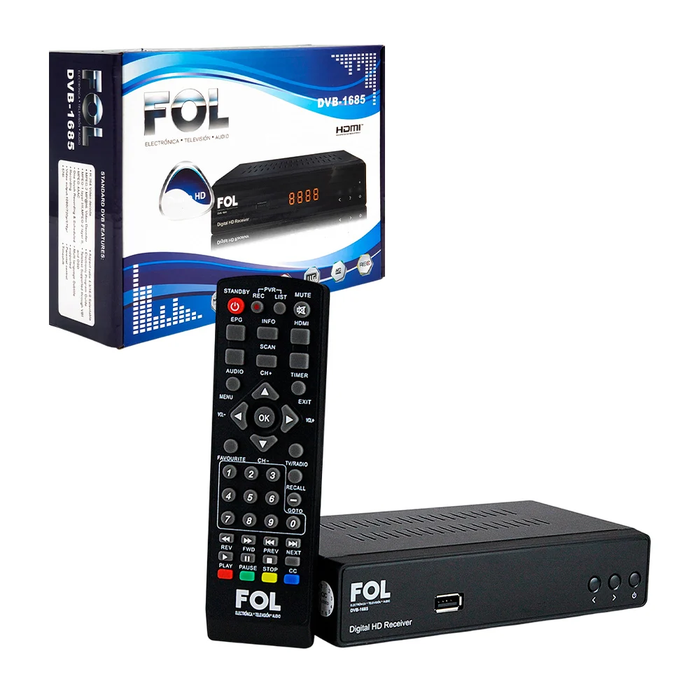 Decodificador convertidor de tv digital a canales de alta definición,…