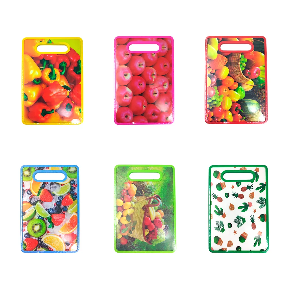 Tabla rectangular de plástico, 30x20cm, estampado de comida, variedad…