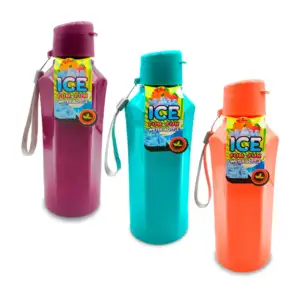 Botella de plástico rígido con capacidad de 600ml, variedad de colores