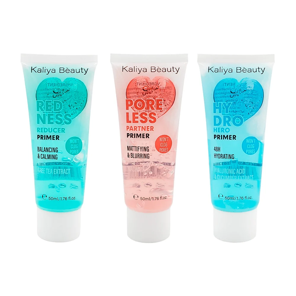 Pre base / primer hidratante kaliya béauty para diferentes tipos de p…