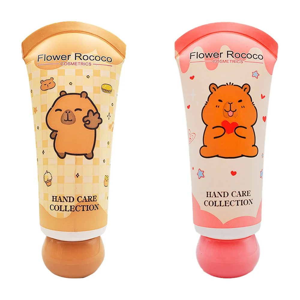1pz crema para manos flower rococo de 45ml, estampado de capibara, va…