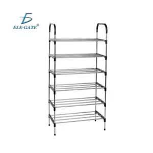 Zapatero organizador con 6 niveles de acero inoxidable / hog.194.6
