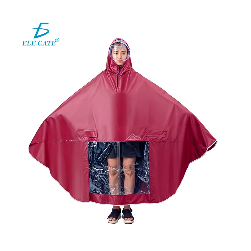 Impermeable para moto con visera, cuadro transparente y salida de esp…