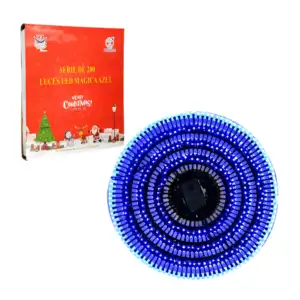 Serie decorativa, 200 luces led en tono azul, y con cable azul / hz80…
