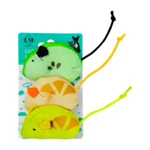 Blíster de 3 mini ratones para mascotas con patrones estampados, mode…