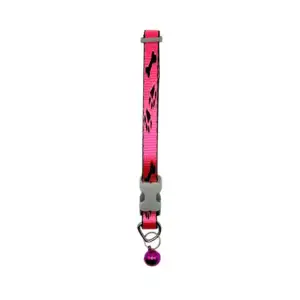 1pza Collar para mascota pequeño con cascabel y bordado de huellas y …