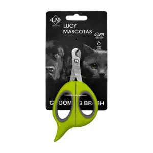 1pza Cortauñas para mascotas estilo tijeras con puntas metálicas / lu…