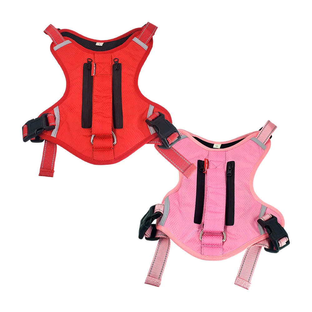 Pechera para mascota con costura reflectante, diseño ajustable con br…