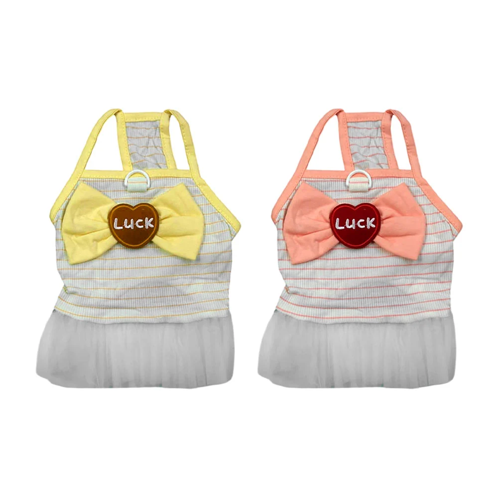 Vestido para mascotas con encaje, y decoración de corazón y moño, col…