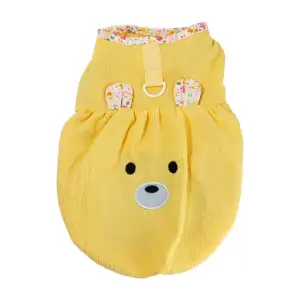 1pza Vestido para mascota pequeño con estampado y diseño de osito kaw…