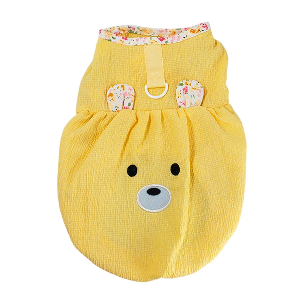 1pza Vestido para mascota pequeño con estampado y diseño de osito kaw…