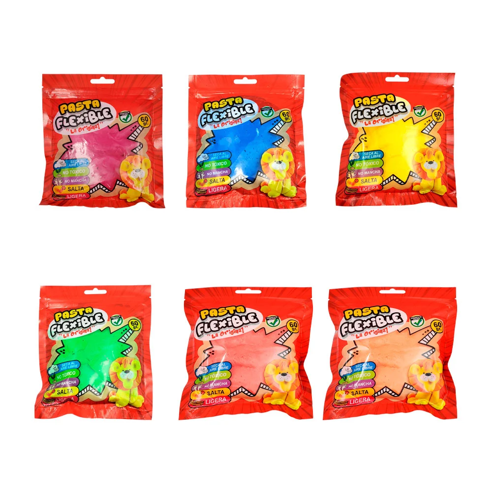 Pasta flexible para moldear, multifuncional, 60gr, variedad de colore…