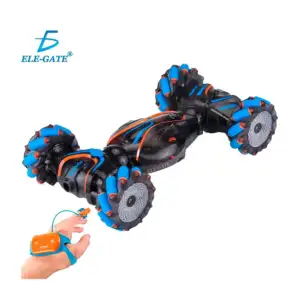 Carro eléctrico, acrobático radio control 4x4, luces rgb, lanza humo …