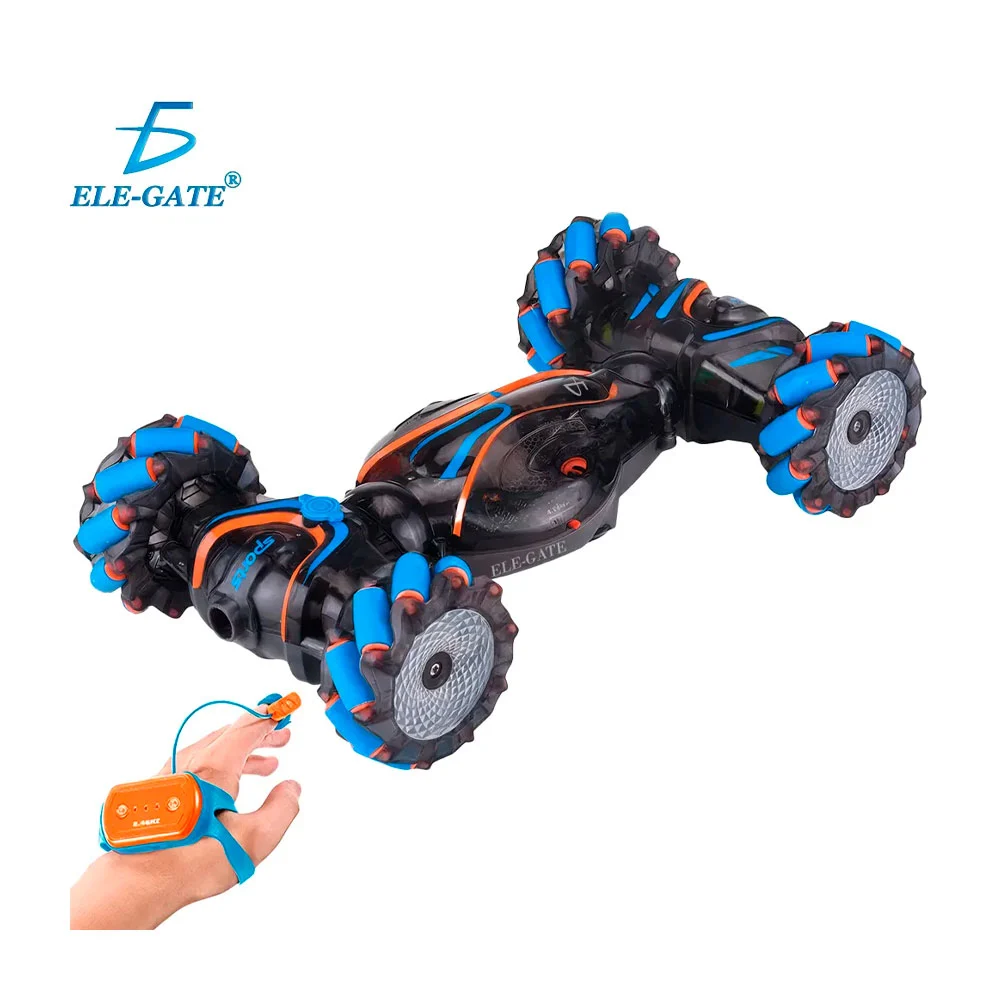 Carro eléctrico, acrobático radio control 4x4, luces rgb, lanza humo …