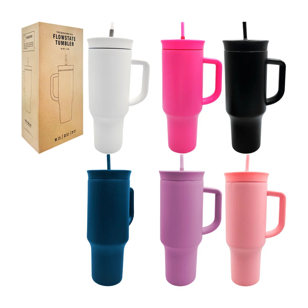 Termo liso de 1200ml, cierre hermético, popote y asa, variedad de col…