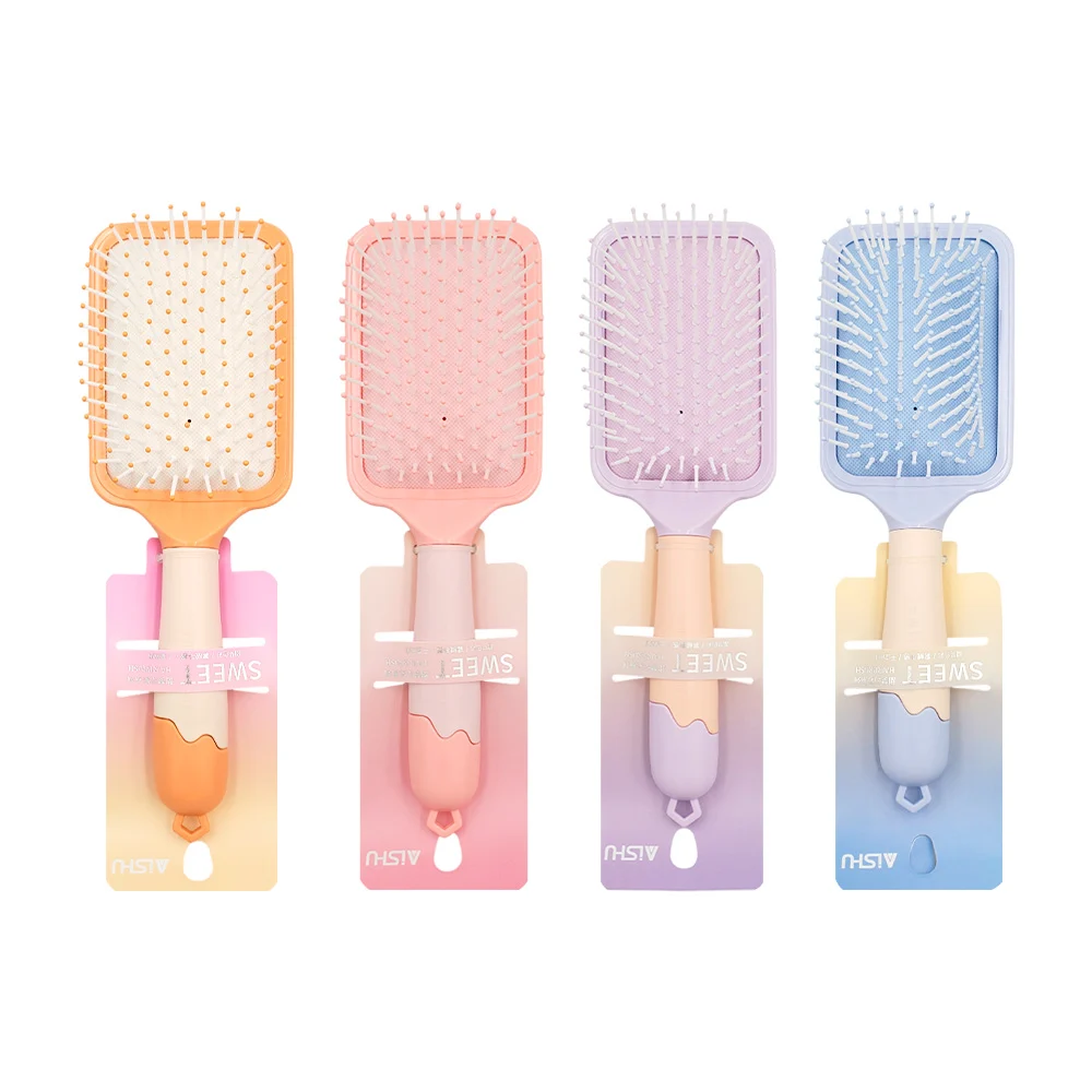 1pza Cepillo rectangular smile on en tono pastel / aishu / sweet / 89…