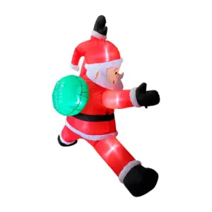 Inflable de 1.8m, navideño decorativo, santa claus en la pared / lu19…
