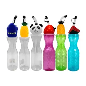 Botella translúcida con decoración en 3d, 500ml, variedad de colores …