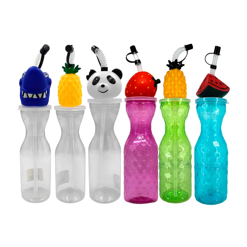 Botella translúcida con decoración en 3d, 500ml, variedad de colores …