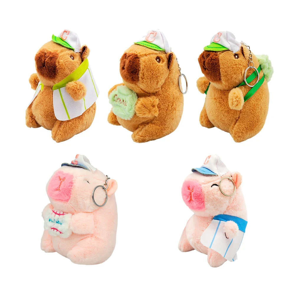 Llavero en forma de capibara afelpado con ropa o globito, 15cm / lu91…