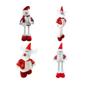 Adorno navideño decorativo estirable pequeño en forma de santa claus …