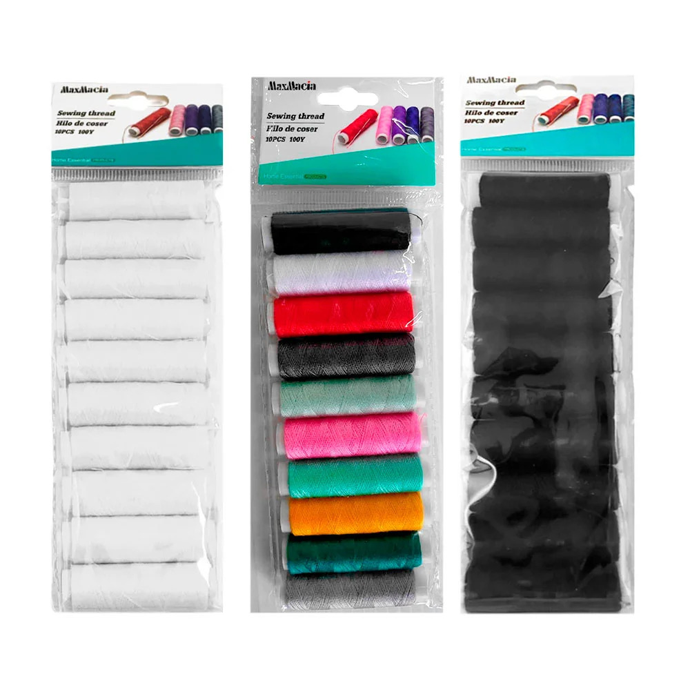 Paquete con 10 hilos de costura pequeños en forma de cilindro, varied…