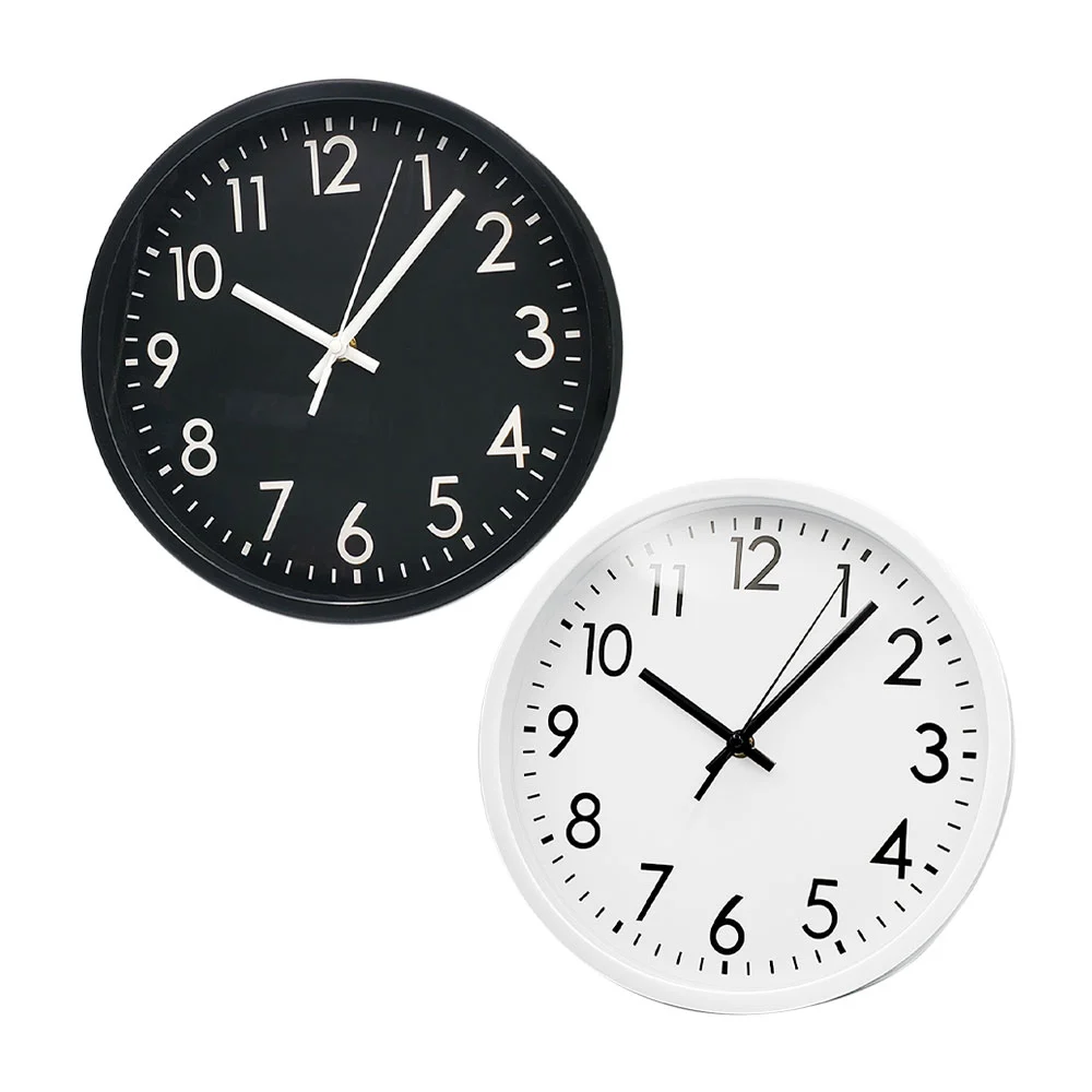 Reloj de pared redondo con diseño sencillo moderno, 25cm, variedad de colores