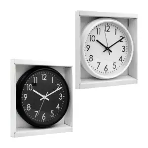 Reloj para pared redondo con diseño moderno sencillo, 25cm, silencios…