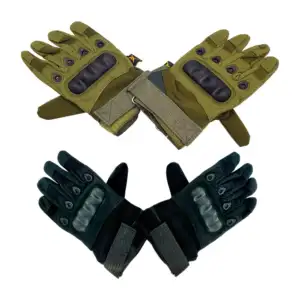 Par de guantes multifuncionales de tela con broches de velcro ajustab…