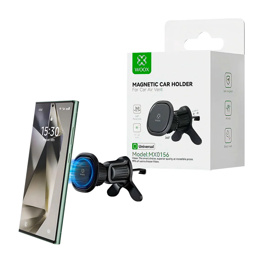 1pza Soporte magnético montable cuadrado de coche para celulares, uso…