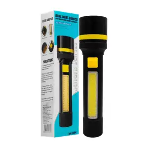 Linterna chica de mano, recargable con 4 modos de luz variables + luz…