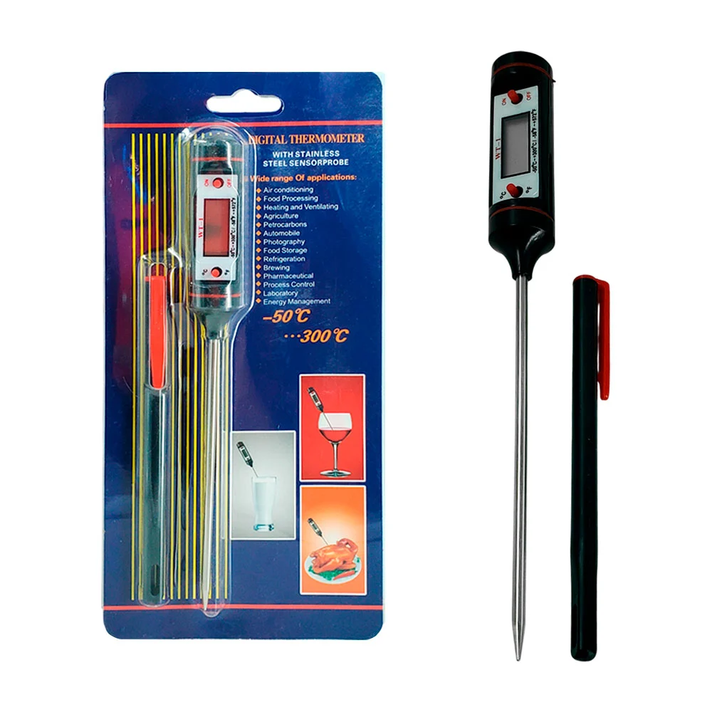 Termómetro digital de acero inoxidable para cocina + estuche tipo plu…