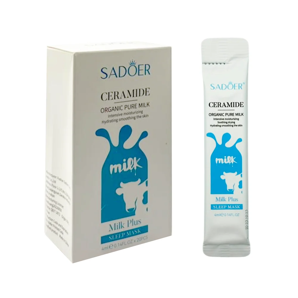 Mascarilla sadoer facial hidratante, nocturna con extracto de leche