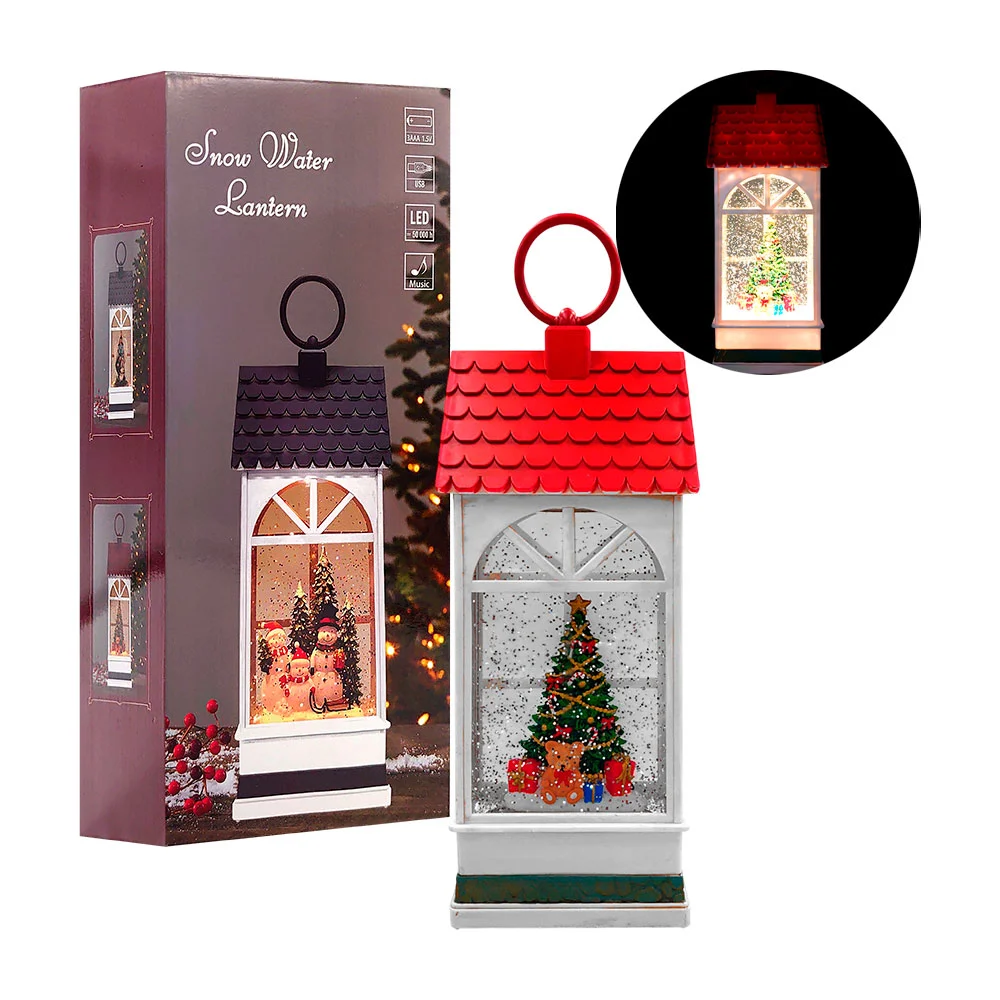 Adorno decorativo navideño, musical con luz y figura encapsulada / sd…
