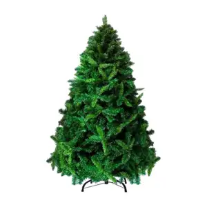 Pino navideño verde de 180cm con 600 ramas tupido con base metálica /…
