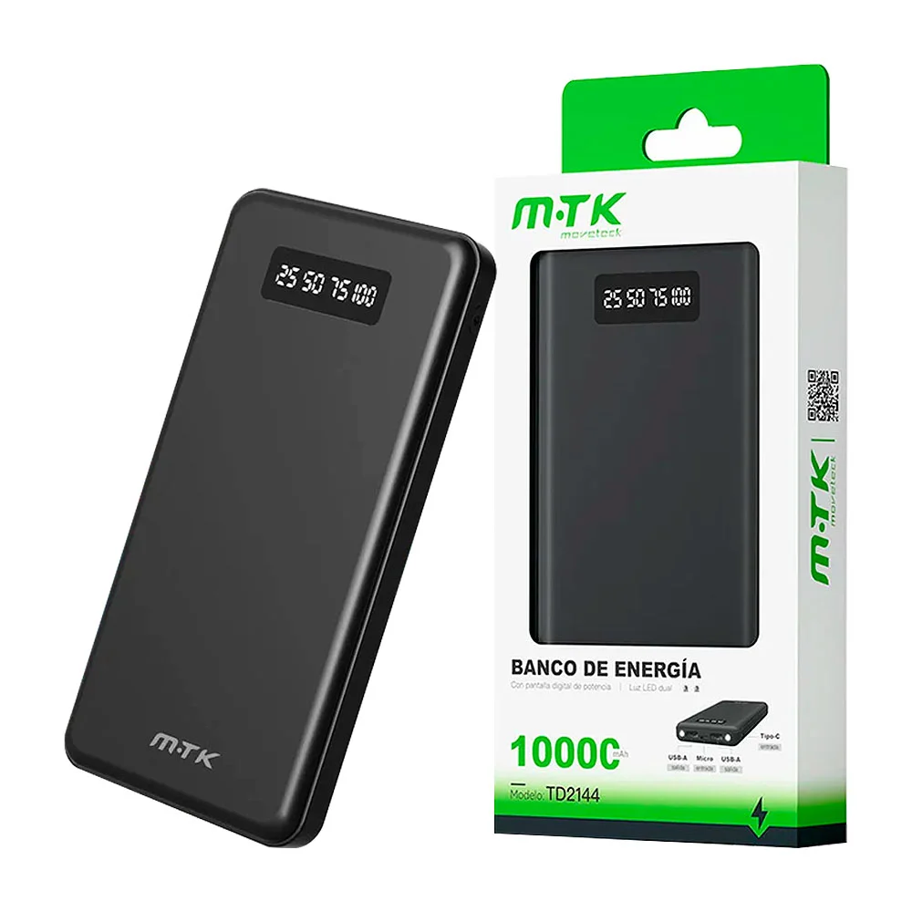 Batería portátil / power bank con indicador led, lámpara y capacidad …