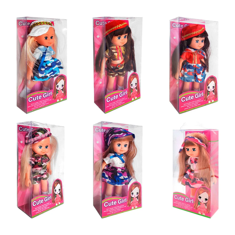 Muñeca cute girl con vestido y gorro, variedad de modelos y colores /…