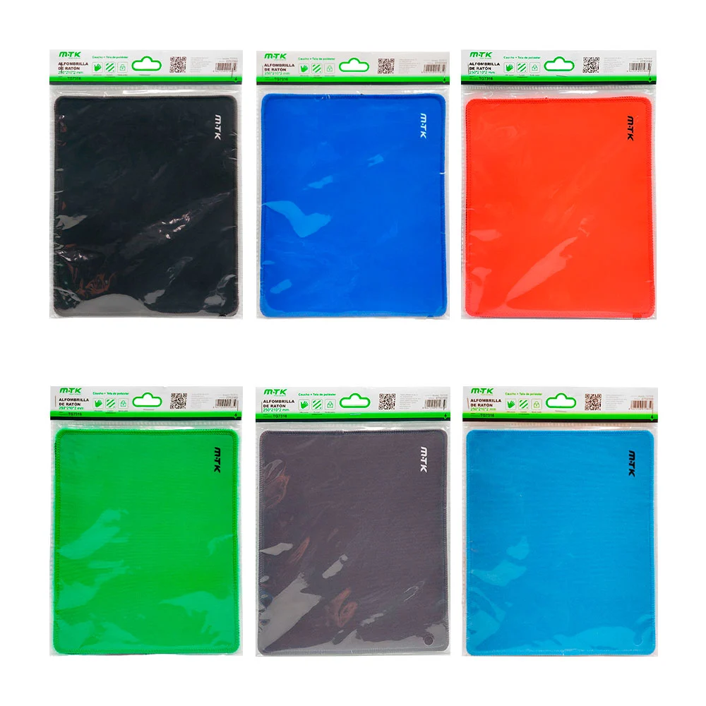 1pza Mousepad rectangular con borde cosido, variedad de colores / 250…