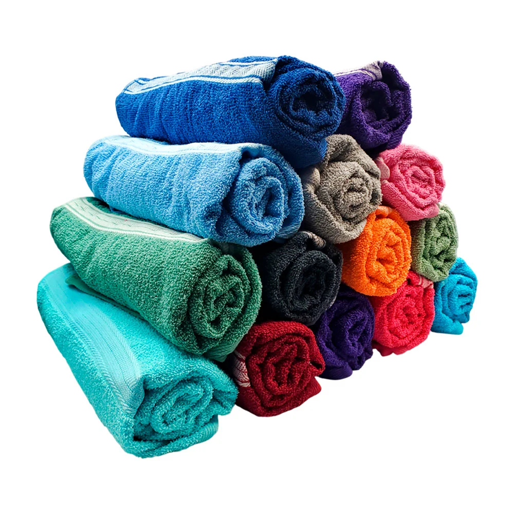 Toalla para baño 133x67cm, multifuncional con lineas en color liso, v…