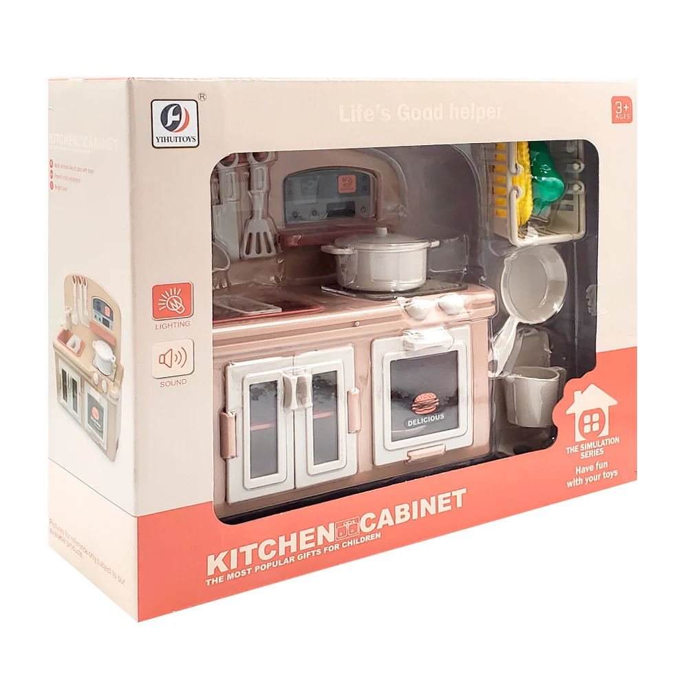 Set cocinita de juguete con luz y sonido para muñecas / kitchen cabin…