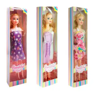Muñeca beautiful girl con vestido corto, variedad de modelos / ts85107