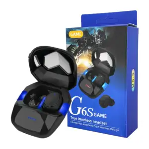 Audífonos gamer inalámbricos de tipo chícharo con almohadillas de sil…