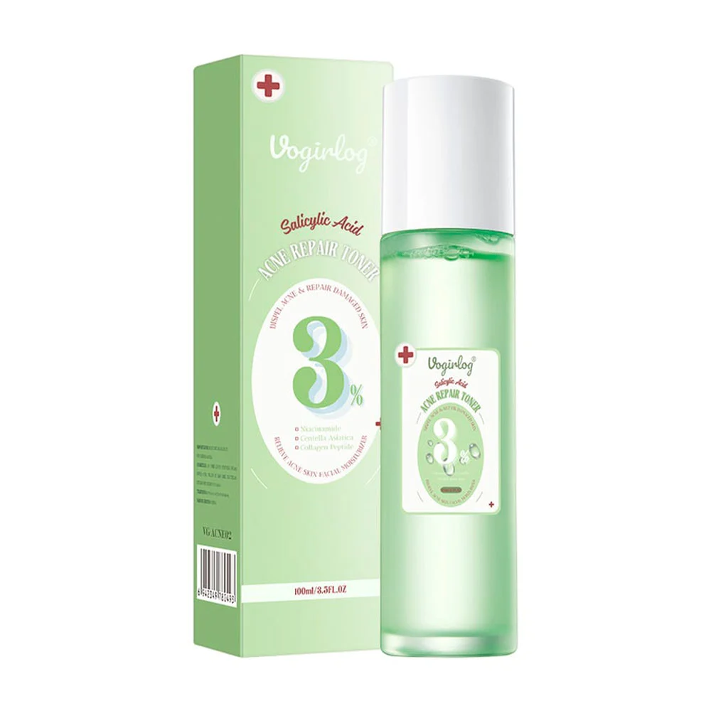 Tónico facial reparador anti acné con ácido salicílico 3%, 100ml / vg…